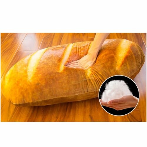 Levenkeness Bread Shape Plush Pillow